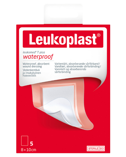 LEUKO Leukomed T Plus Sterile Post-Op 8cm x 10cm 5 Pack