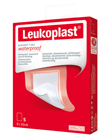 LEUKO Leukomed T Plus Sterile Post-Op 8cm x 10cm 5 Pack