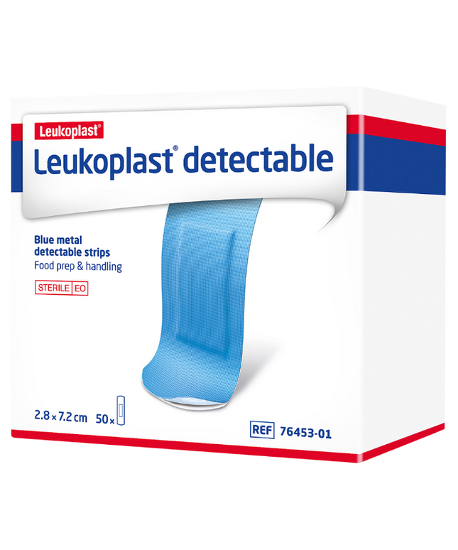 LEUKO Leukoplast Detectable First Aid Dressings 28mm x 72mm 50 Pack
