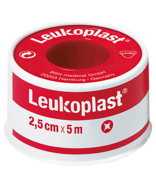 LEUKO Leukoplast Normal Rubber Tapes 2.5cm x 5m 1 Each