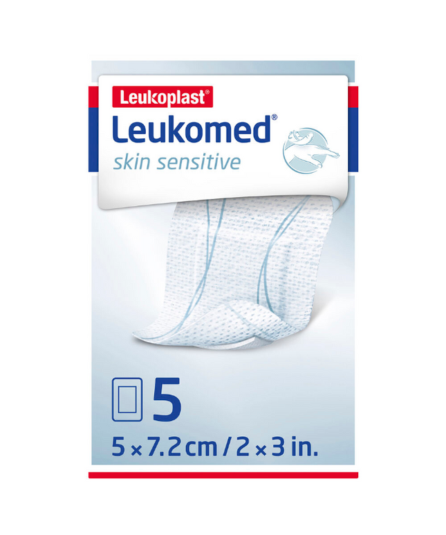 Leukomed Island Dressings Sterile Post-Op 5x7.2cm 5 Pack