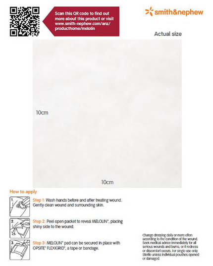 MELOLIN 10cm x 10cm 100 Pack