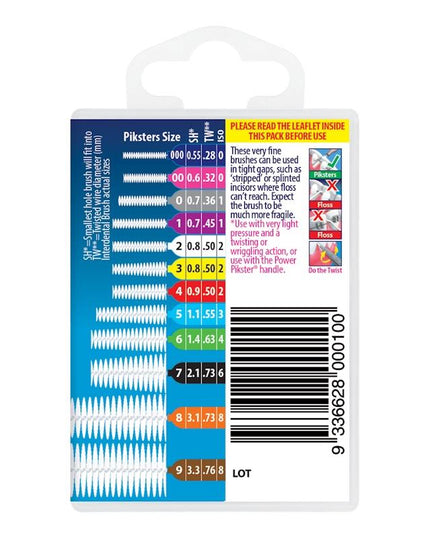 Piksters Interdental Brushes Grey Size 0 40pk