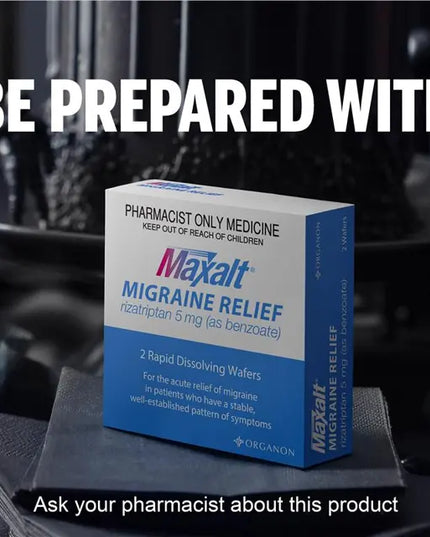 Maxalt Migraine Relief 5mg Wafer 2 Pack (S3)