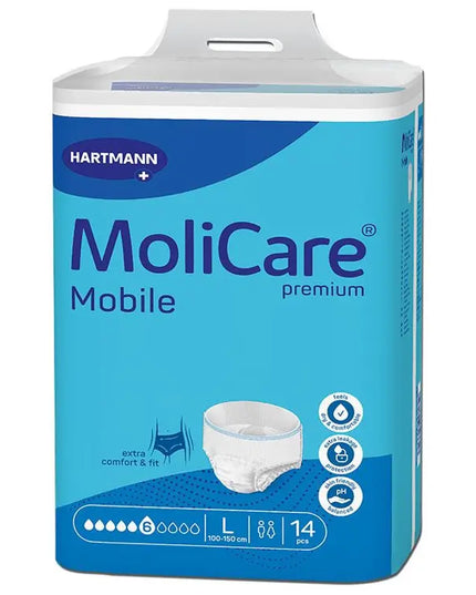 Molicare Premium Mobile 6 Drops Large 14 Pack
