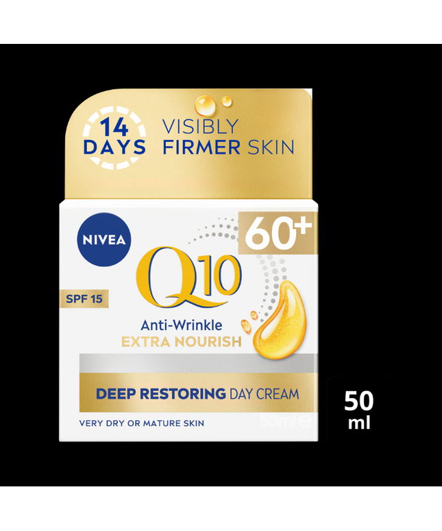 NIVEA Q10 Anti-Wrinkle + Replenishing Mature Day Cream SPF15 50mL