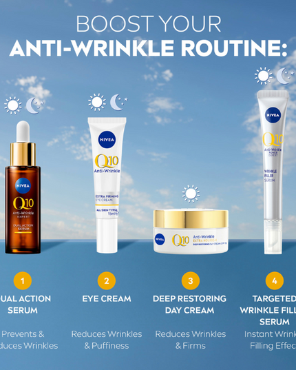 NIVEA Q10 Anti-Wrinkle + Replenishing Mature Day Cream SPF15 50mL