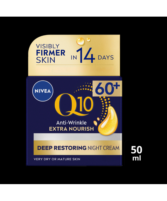NIVEA Q10 Anti-Wrinkle + Replenishing Mature Night Cream 50mL