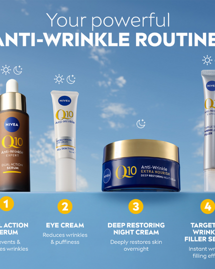 NIVEA Q10 Anti-Wrinkle + Replenishing Mature Night Cream 50mL