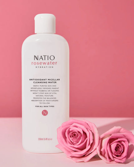 Natio Rosewater Hydration Antioxidant Micellar Cleansing Water 250ml