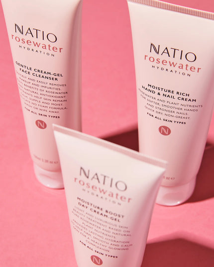 Natio Rosewater Hydration Gentle Cream-Gel Face Cleanser 100ml