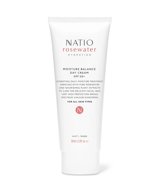 Natio Rosewater Hydration Moisture Balance Day Cream SPF 50+ 90ml