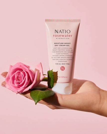 Natio Rosewater Hydration Moisture Boost Day Cream-Gel 75ml