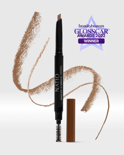 Natio Angled Eyebrow Pencil Medium Brown 0.2g