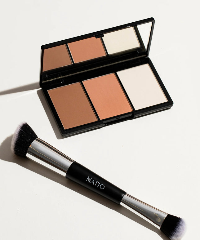 Natio Double Ended Contour Brush 1 Each
