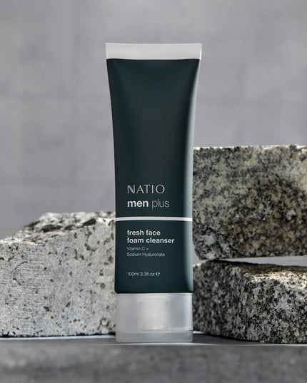 Natio Men Plus Fresh Face Foam Cleanser 100mL