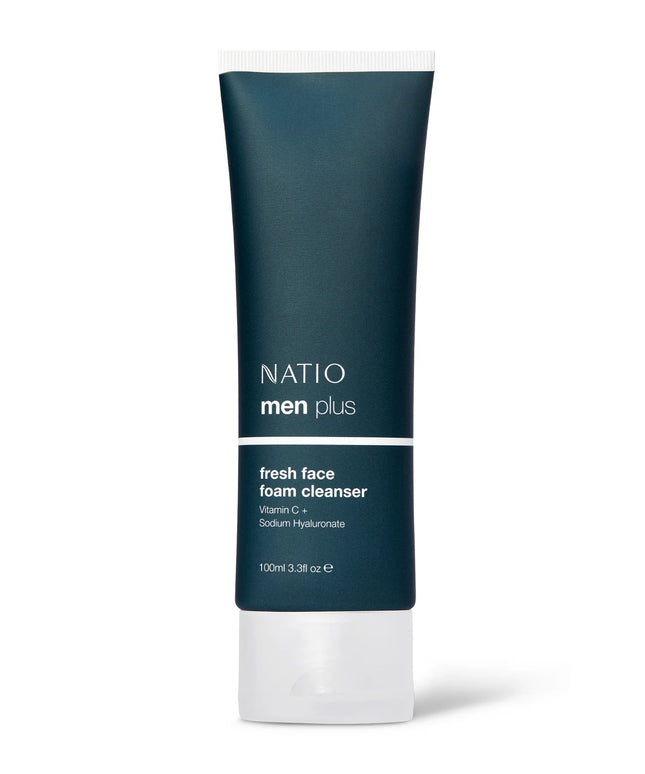 Natio Men Plus Fresh Face Foam Cleanser 100mL
