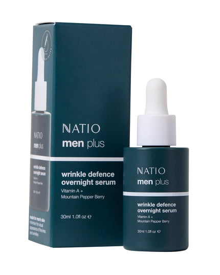 Natio Men Plus Wrinkle Defence Overnight Serum 30mL