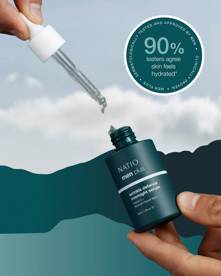Natio Men Plus Wrinkle Defence Overnight Serum 30mL