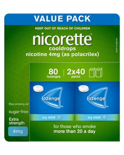 Nicorette Cool Drops 4mg 80 pack
