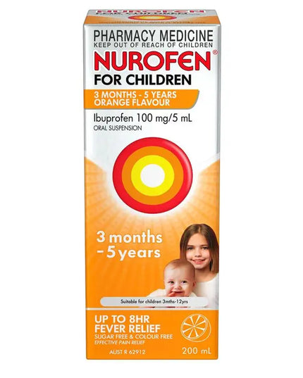 Nurofen For Children 3 Months - 5 Years Orange Flavour 100mL