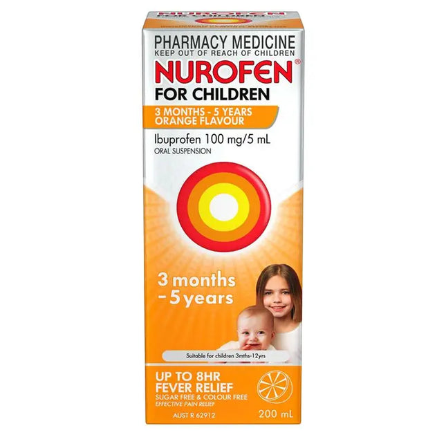 Nurofen For Children 3 Months - 5 Years Orange Flavour 100mL