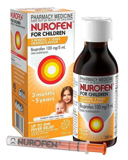 Nurofen For Children 3 Months - 5 Years Orange Flavour 100mL