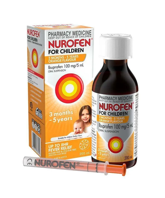 Nurofen For Children 3 Months - 5 Years Orange Flavour 100mL