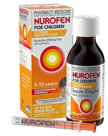 Nurofen For Children 5-12 Years Orange Flavour 100mL