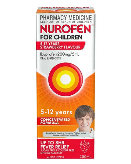 Nurofen For Children 5-12 Years Strawberry Flavour 100mL