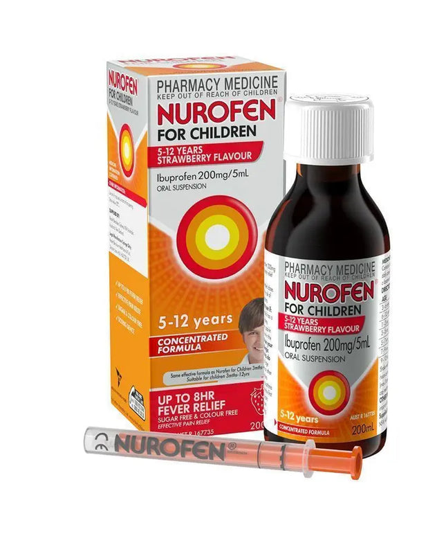 Nurofen For Children 5-12 Years Strawberry Flavour 100mL