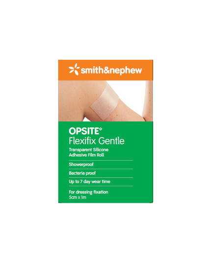 OPSITE Flexifix Gentle Transparent Silicone Adhesive Film 5cm x 1m 1 Roll