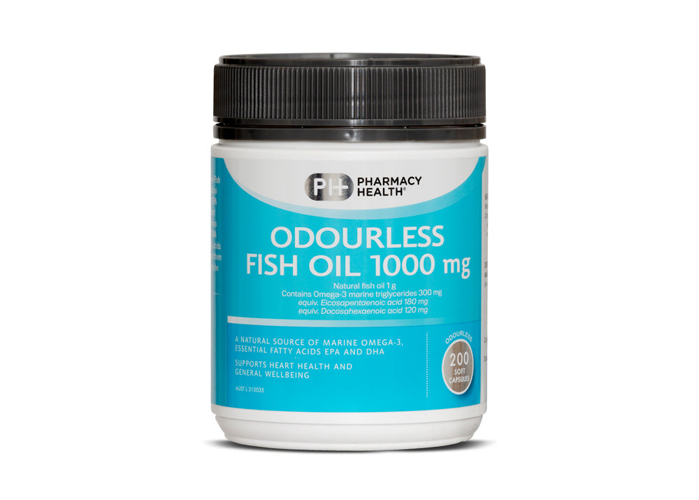 ODOURLESS FISH OIL 1000MG CAPSULES