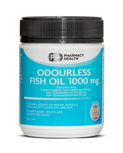 ODOURLESS FISH OIL 1000MG CAPSULES
