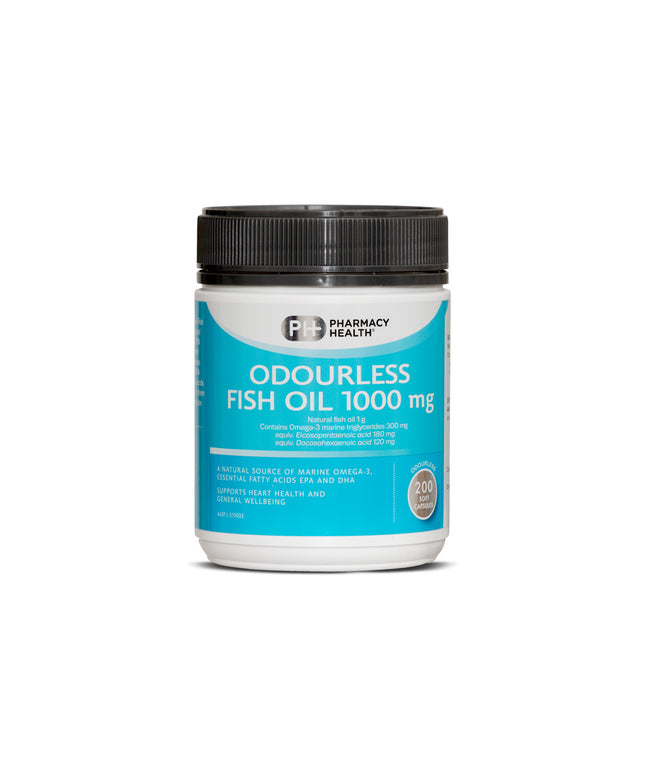 ODOURLESS FISH OIL 1000MG CAPSULES