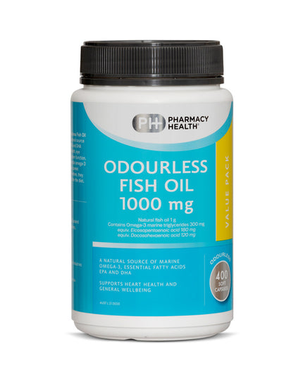 ODOURLESS FISH OIL 1000MG CAPSULES