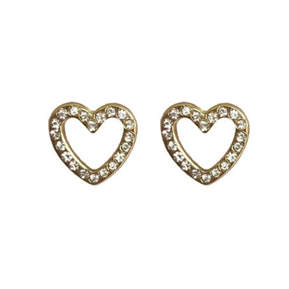 Open Heart CZ Gold