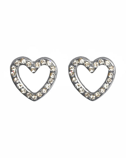 Open Heart CZ Silver