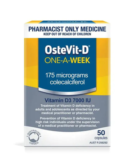 OsteVit-D Vitamin D3 7000iu 1 A Week - 50 Capsules