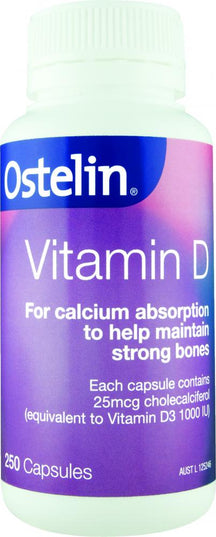 Ostelin Vitamin D 250 Capsules