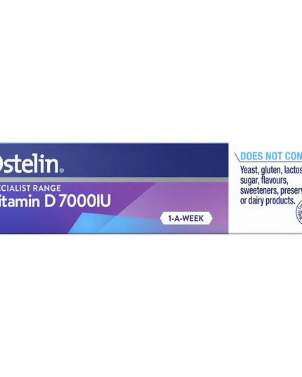 Pharmacist Only Ostelin Vitamin D 7000IU 1-A-Week 24 Capsules (S3)