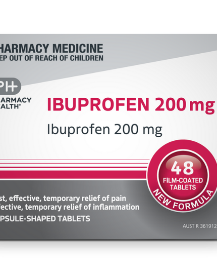 Pharmacy Health Ibuprofen 200mg Tablets