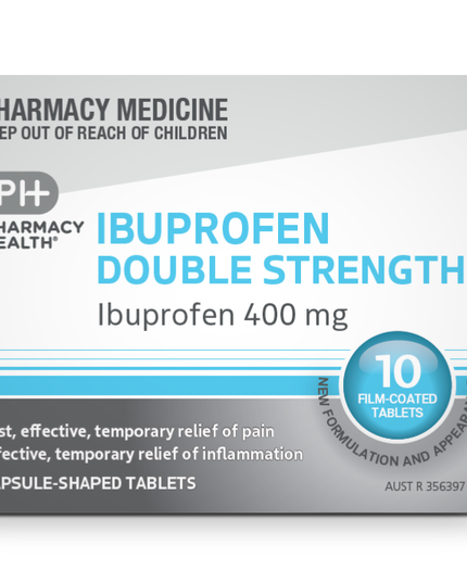Pharmacy Health Ibuprofen 400mg Double Strength Tablets