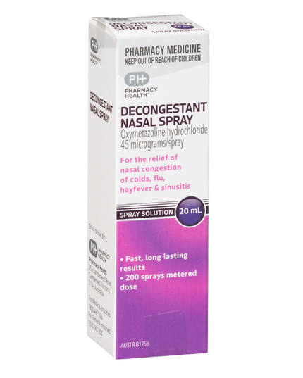 PHARMACY HEALTH Decongestant Nasal Spray 20mL