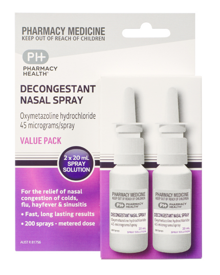 PHARMACY HEALTH Decongestant Nasal Spray Value Pack