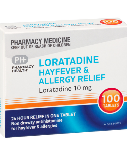 PHARMACY HEALTH Loratadine 10mg 10 Tablets