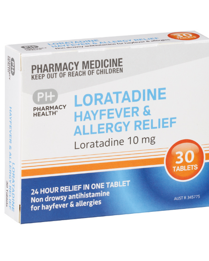 PHARMACY HEALTH Loratadine 10mg 10 Tablets