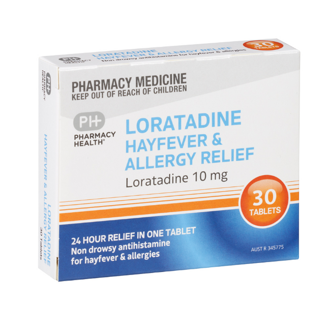 PHARMACY HEALTH Loratadine 10mg 10 Tablets