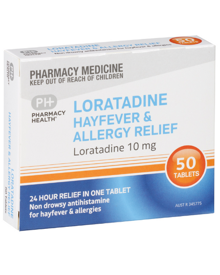 PHARMACY HEALTH Loratadine 10mg 10 Tablets