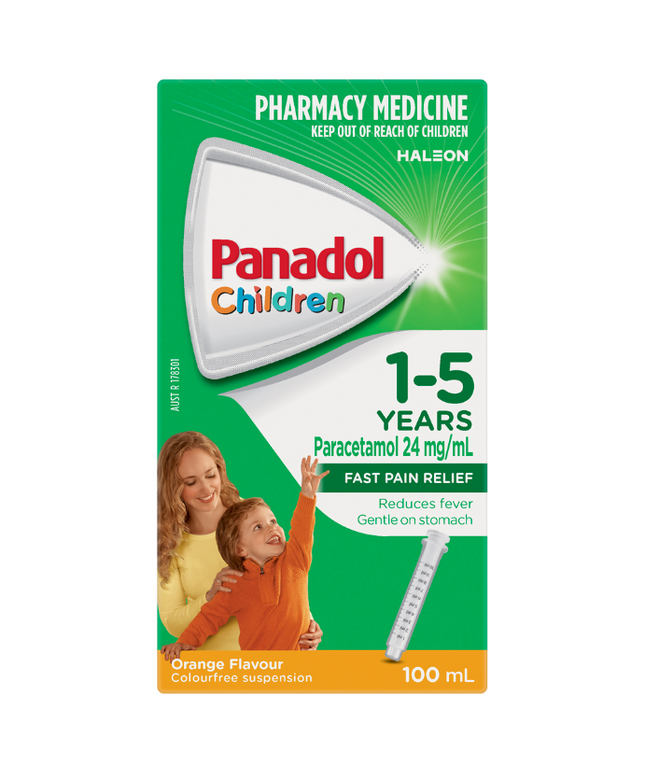 Panadol Children 1-5 Years Orange Flavour 100mL